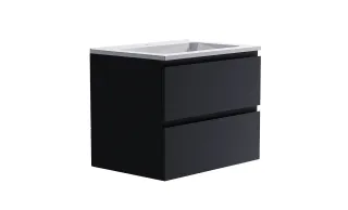 Тумба с раковиной Astra-Form Альфа 03060004ral7024+04010006 70 см тёмно-серый матовый